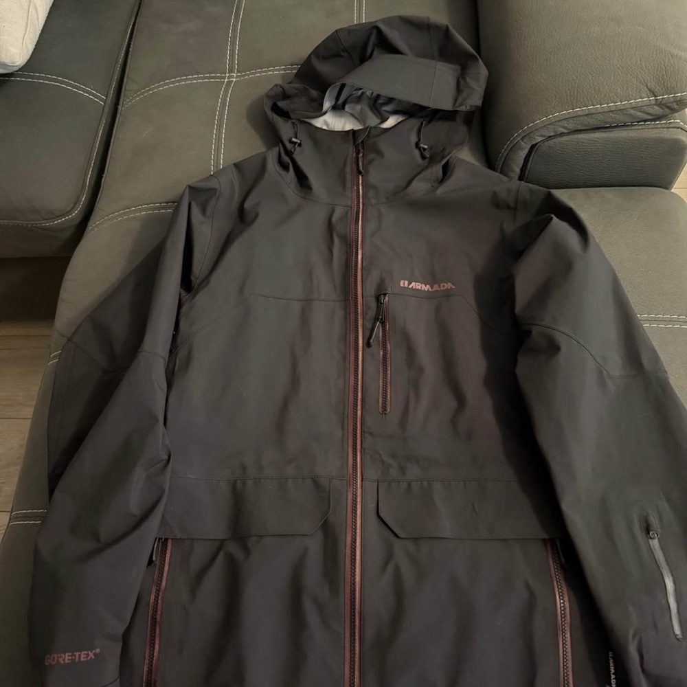Armada Black Ski Jacket with Red Details